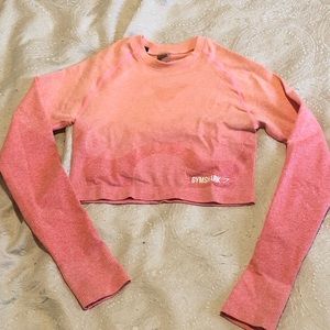 Gymshark Ombré Peach Crop Top